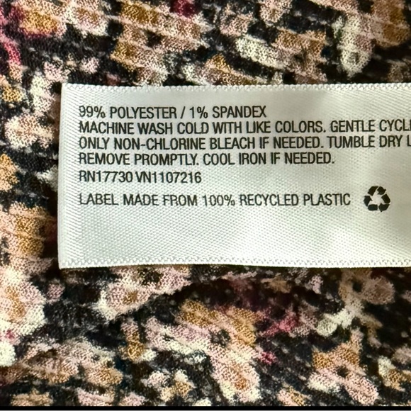 Ava & Viv Floral Blouse – Neutral, Lightweight, Versatile, 2x - Picture 3 of 5